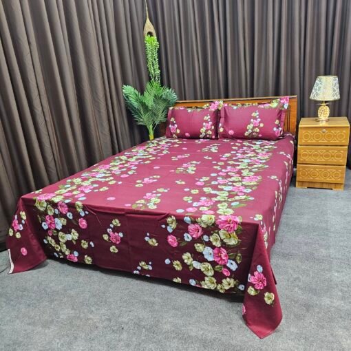 Twill Cotton Bed Sheet for Double Bed