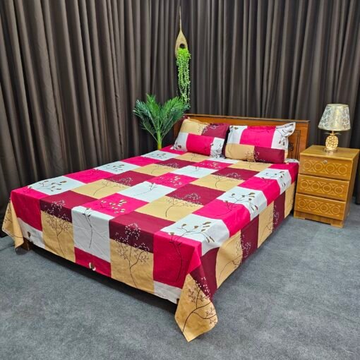 Twill Cotton Bed Sheet for Double Bed
