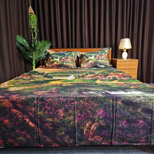 Panel Cotton Bed Sheet for Double Bed - Image 5