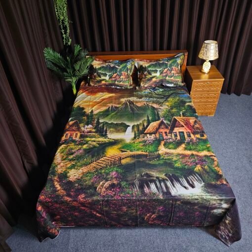 Panel Cotton Bed Sheet for Double Bed - Image 6