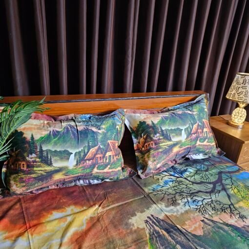 Panel Cotton Bed Sheet for Double Bed - Image 3