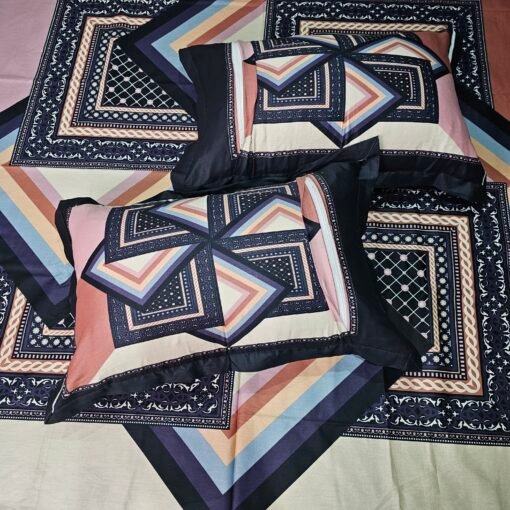 Panel Cotton Bed Sheet for Double Bed - Image 2