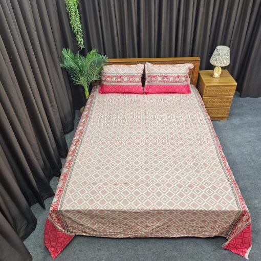 Twill Cotton Bed Sheet for Double Bed