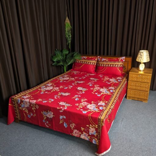 Twill Cotton Bed Sheet for Double Bed