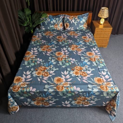Twill Cotton Bed Sheet for Double Bed
