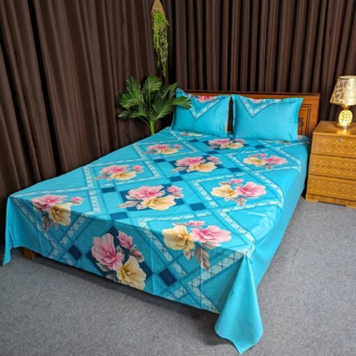 Twill Cotton Bed Sheet for Double Bed
