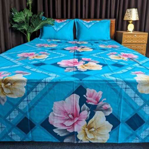 Twill Cotton Bed Sheet for Double Bed - Image 2