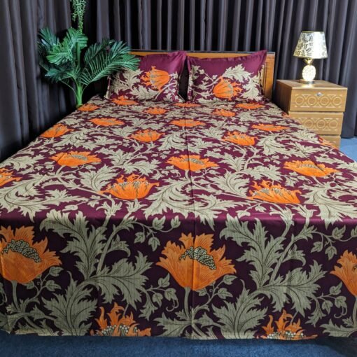 Twill Cotton Bed Sheet for Double Bed