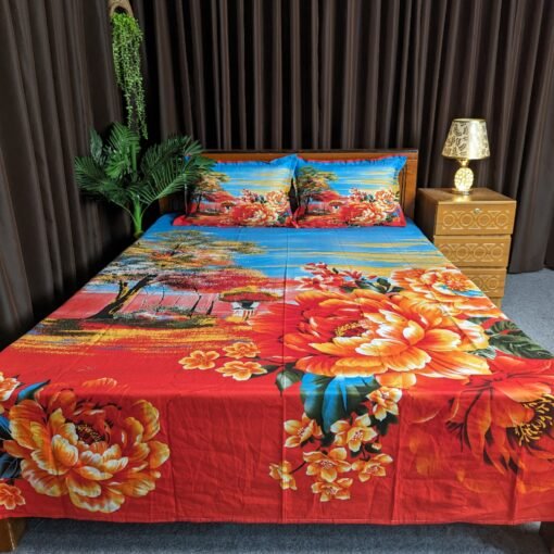 Panel Cotton Bed Sheet for Double Bed - Image 6