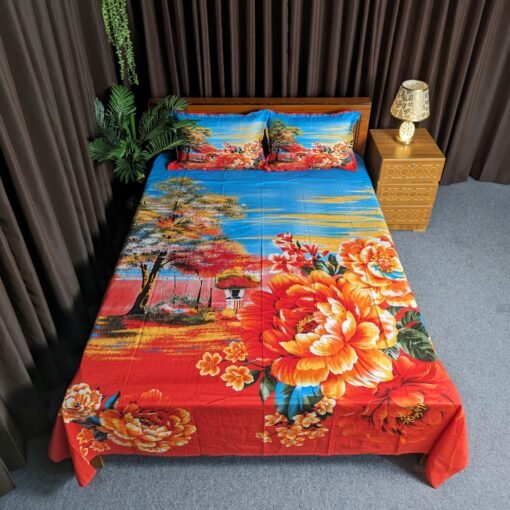 Panel Cotton Bed Sheet for Double Bed - Image 5