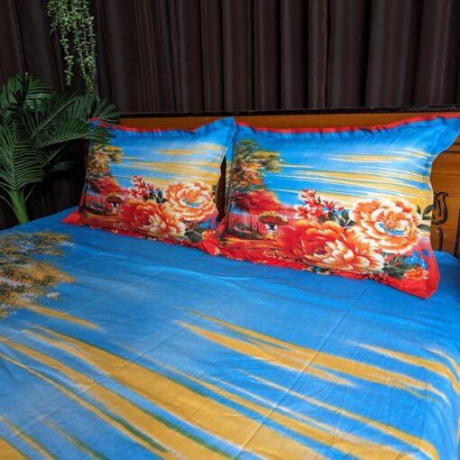 Panel Cotton Bed Sheet for Double Bed - Image 4