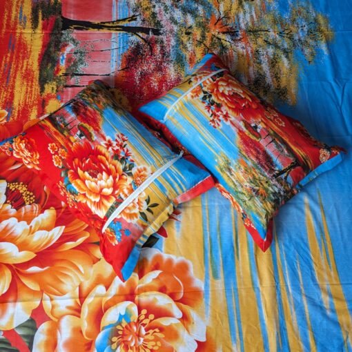 Panel Cotton Bed Sheet for Double Bed - Image 2