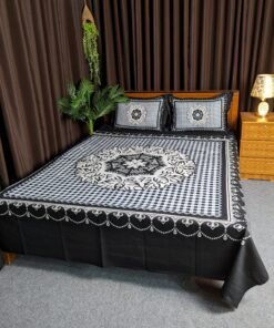 Panel Cotton Bed Sheet for Double Bed