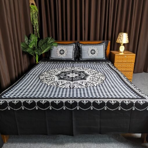 Panel Cotton Bed Sheet for Double Bed - Image 5