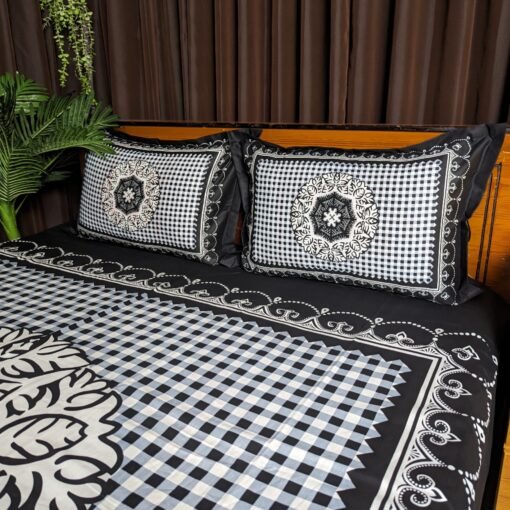 Panel Cotton Bed Sheet for Double Bed - Image 4