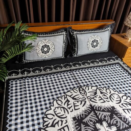 Panel Cotton Bed Sheet for Double Bed - Image 3