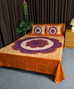 Panel Cotton Bed Sheet for Double Bed