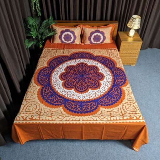 Panel Cotton Bed Sheet for Double Bed - Image 5