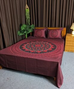 Panel Cotton Bed Sheet for Double Bed