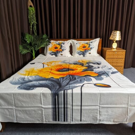 Panel Cotton Bed Sheet for Double Bed - Image 6