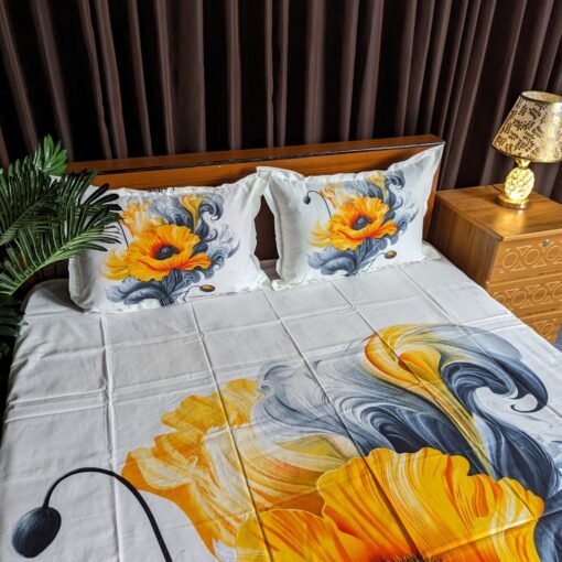 Panel Cotton Bed Sheet for Double Bed - Image 3