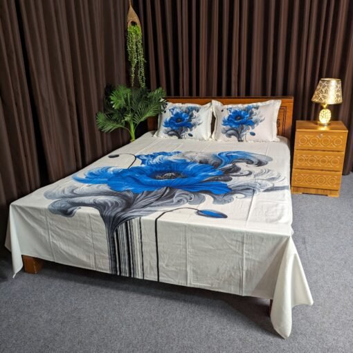 Panel Cotton Bed Sheet for Double Bed