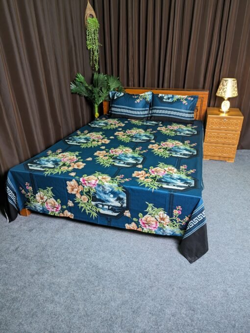 Twill Cotton Bed Sheet for Double Bed