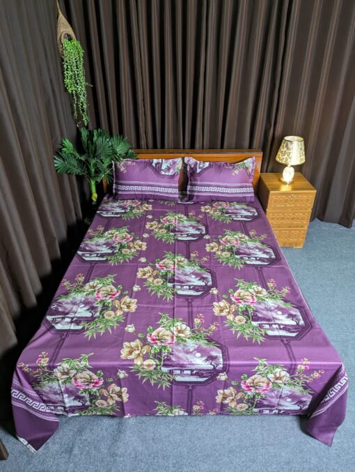 Twill Cotton Bed Sheet for Double Bed