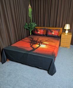 Panel Cotton Bed Sheet for Double Bed