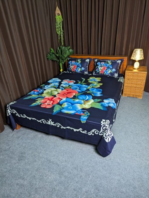 Panel Cotton Bed Sheet for Double Bed