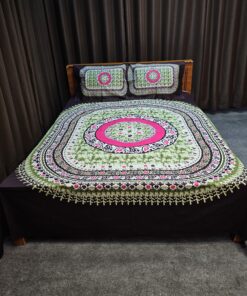 Panel Cotton Bed Sheet for Double Bed