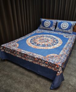 Panel Cotton Bed Sheet for Double Bed