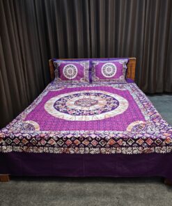 Panel Cotton Bed Sheet for Double Bed