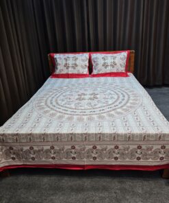 Panel Cotton Bed Sheet for Double Bed