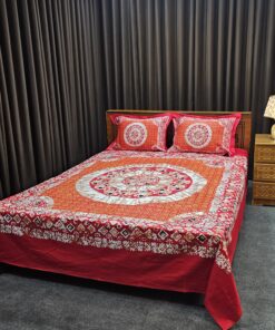 Panel Cotton Bed Sheet for Double Bed