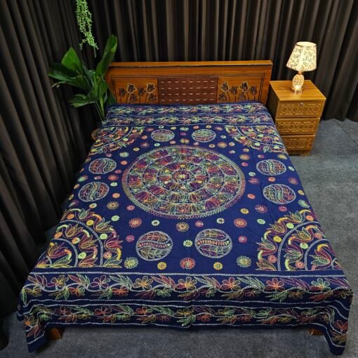 Jamalpuri Nakshi Kantha - hand stiched Quilt for All Seasons - Image 3