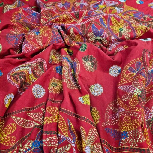 Jamalpuri Nakshi Kantha - hand stiched Quilt for All Seasons