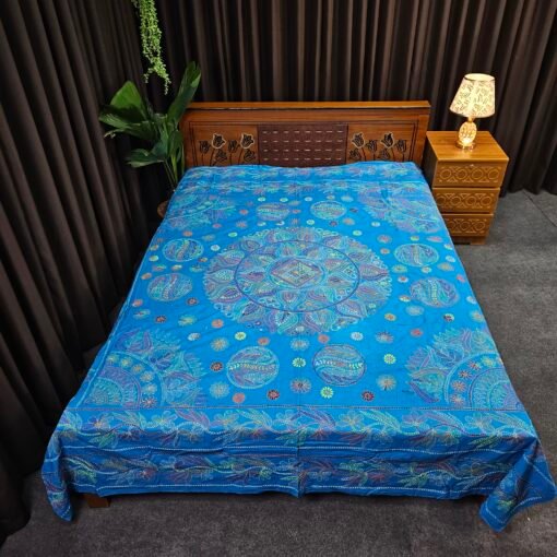 Jamalpuri Nakshi Kantha - hand stiched Quilt for All Seasons - Image 2
