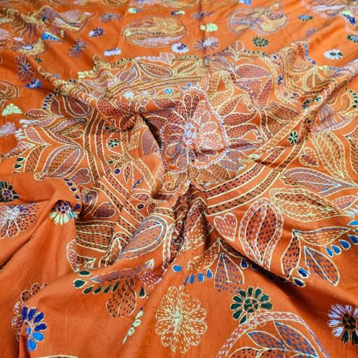 Jamalpuri Nakshi Kantha - hand stiched Quilt for All Seasons