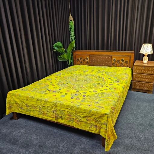 Jamalpuri Nakshi Kantha - hand stiched Quilt for All Seasons - Image 4
