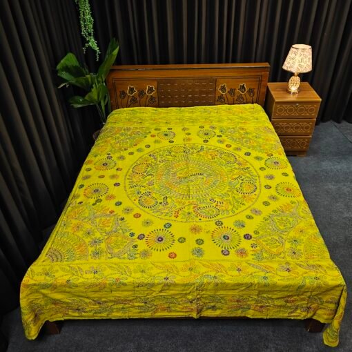 Jamalpuri Nakshi Kantha - hand stiched Quilt for All Seasons - Image 2