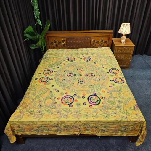 Jamalpuri Nakshi Kantha - hand stiched Quilt for All Seasons - Image 2