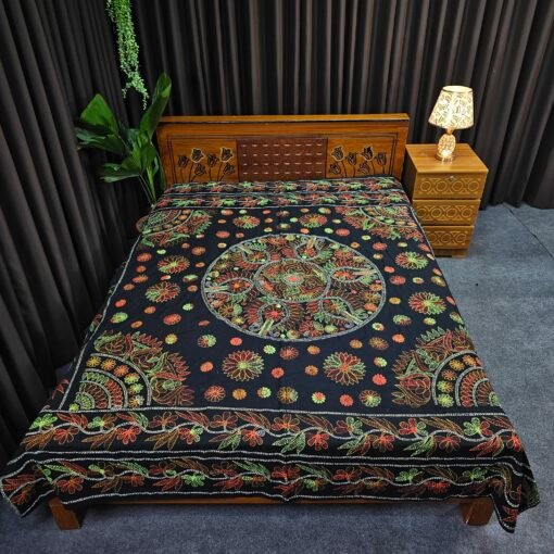 Jamalpuri Nakshi Kantha - hand stiched Quilt for All Seasons - Image 2