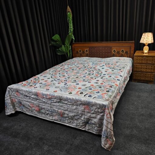 Jamalpuri Nakshi Kantha - hand stiched Quilt for All Seasons - Image 4