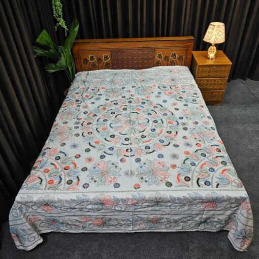 Jamalpuri Nakshi Kantha - hand stiched Quilt for All Seasons - Image 2