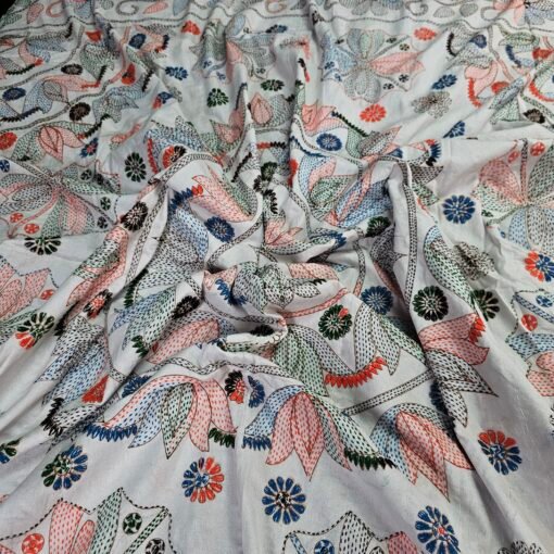 Jamalpuri Nakshi Kantha - hand stiched Quilt for All Seasons