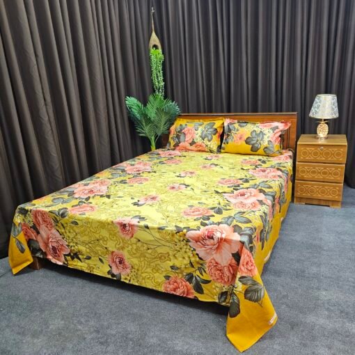 Twill Cotton Bed Sheet for Double Bed