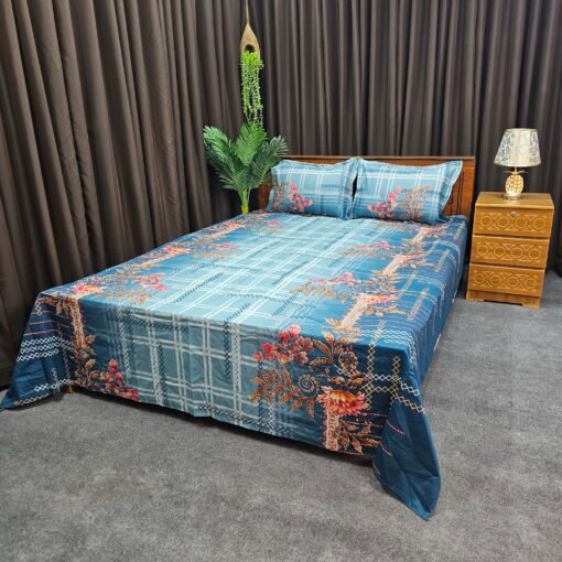Twill Cotton Bed Sheet for Double Bed