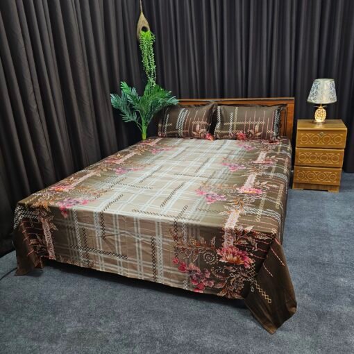 Twill Cotton Bed Sheet for Double Bed
