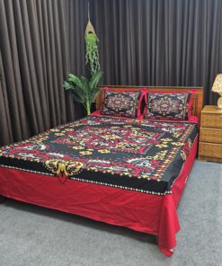 Panel Cotton Bed Sheet for Double Bed